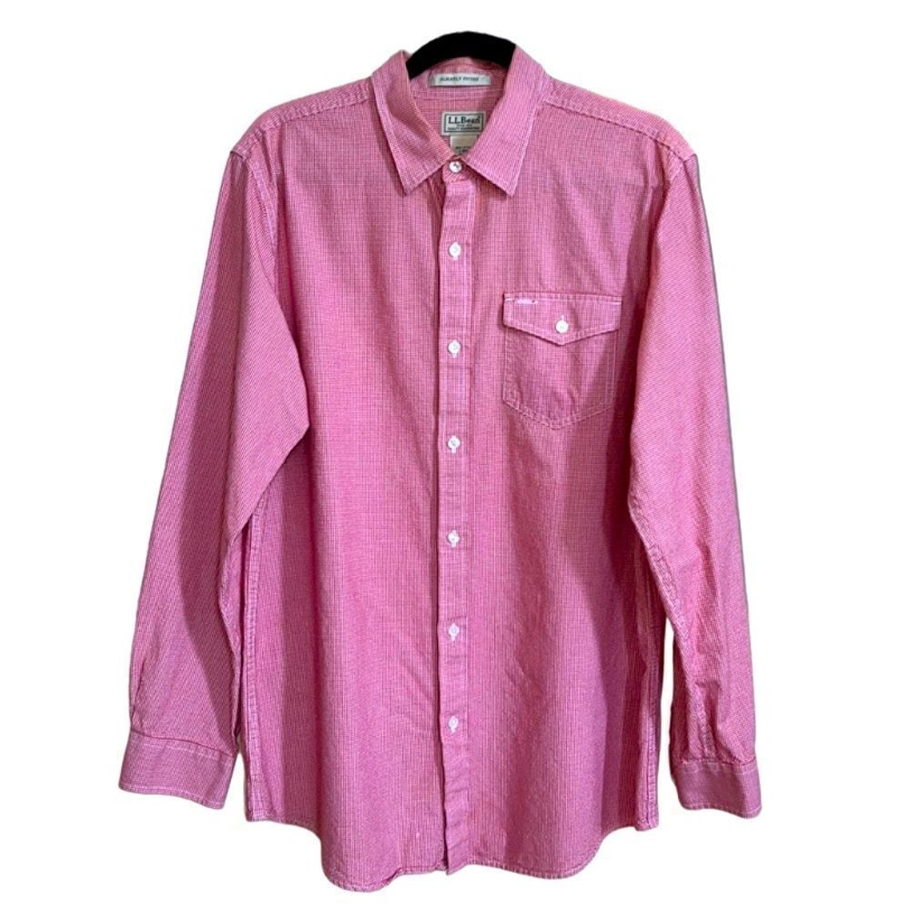 L.L. bean Vintage Men’s Large thick Western rodeo checked shirt